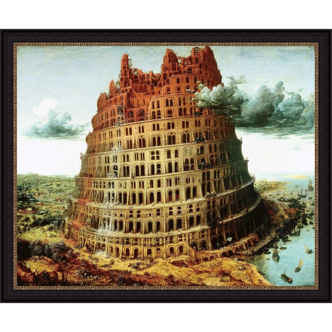 Tower of babel. My oil painting on canvas : r/crafting