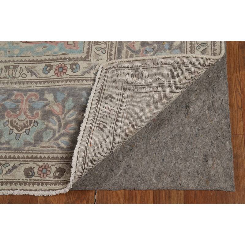 Floral Tabriz Persian Area Rug Hand-Knotted Traditional Wool Carpet - 8'1"x 11'1"