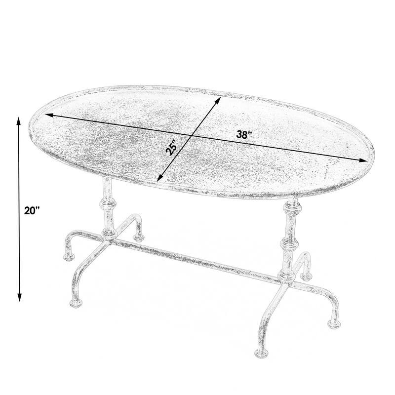 Handmade Butler Kira Metal Steel/Aluminum End Table - Overstock - 12073600