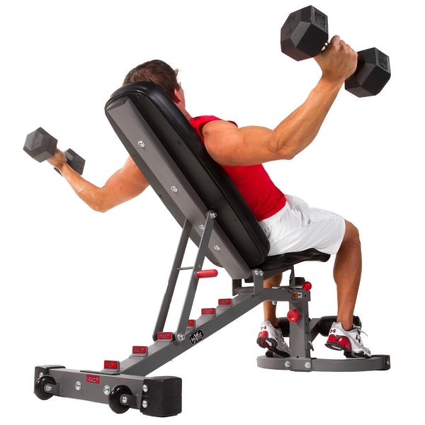 Xmark power series adjustable deals flat incline decline bench