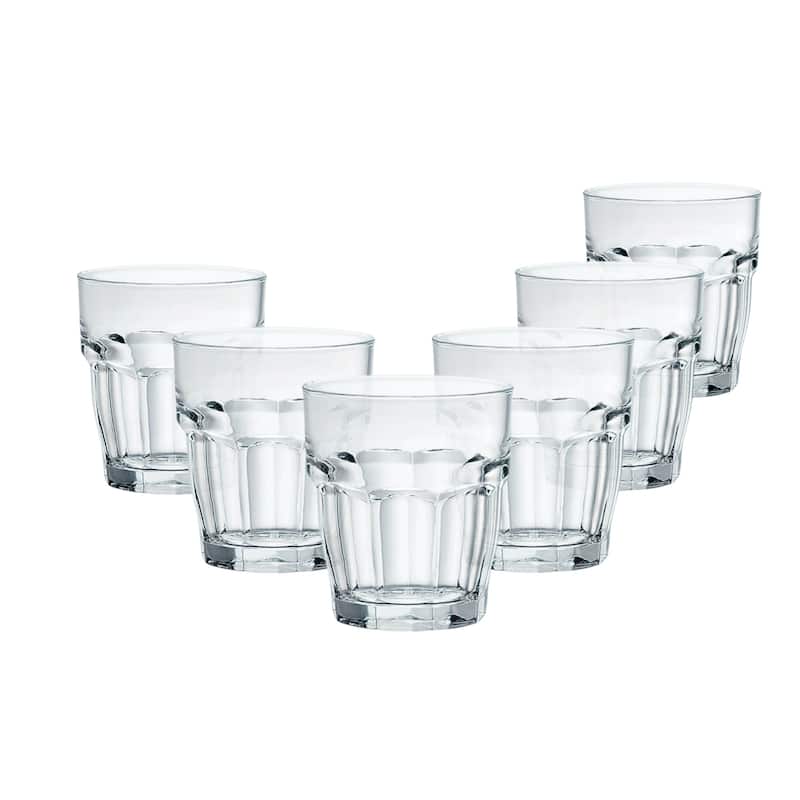 Bormioli Rocco Set of 6 Rock Bar Rocks Stackable Drink Glasses - 9.25 oz. - 9.25 oz.