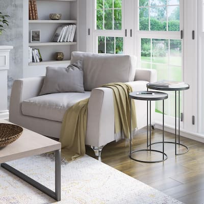 Nesting Side Tables (set of 2) - French Country - 16.0 " W x 16.0 " D x 24.0 " H