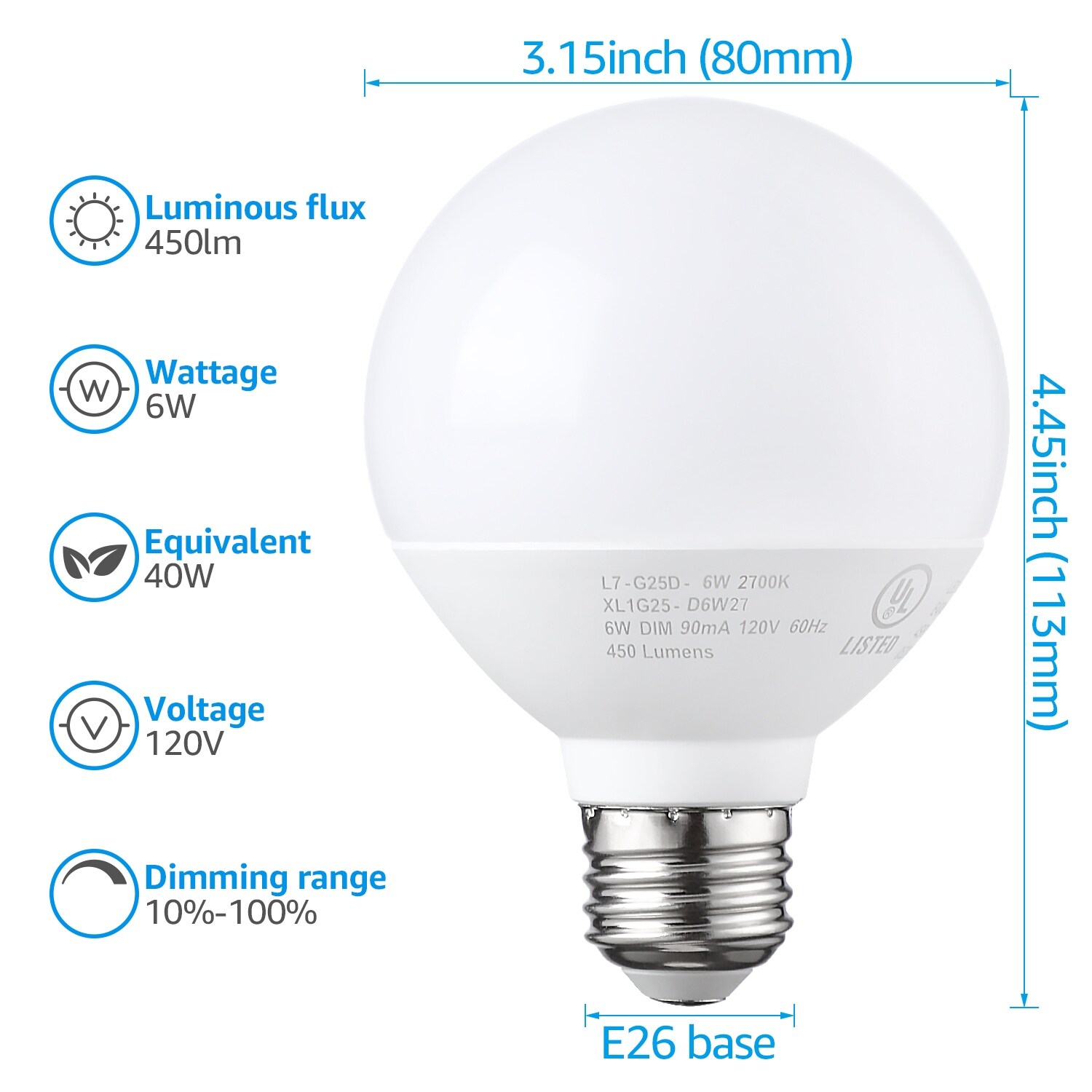 2Pack LOHAS G30 Replacement Bulbs Kitchen,Warehouse Bathroom Light 100W Equivalent Globe Light Bulb Daylight White 5000K 14Watt Round Light with E26 Base 1250 Lumen for Garage Not-Dimmable 2Pack LOHAS G30 Replacement Bulbs Kitchen,Warehouse Bathroom Light 100W Equivalent Globe Light Bulb Daylight White 5000K 14Watt Round Light with E26 Base 1250 Lumen for Garage Not-Dimmable