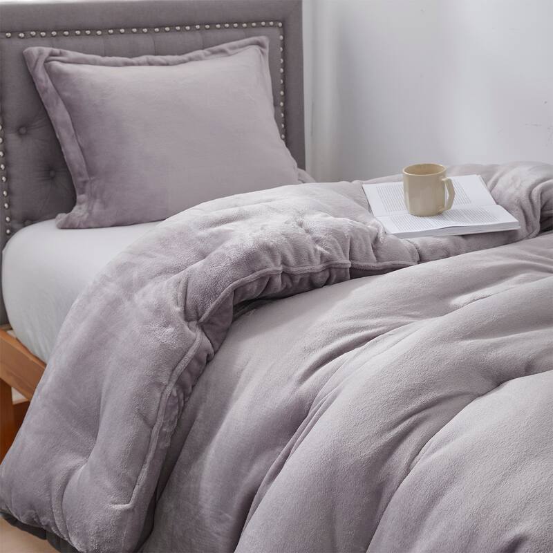 Thicker Than Thick® - Coma Inducer® Oversized Comforter Set - Standard Plush Filling - Opal Gray