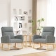 preview thumbnail 58 of 83, HOMYKA 28" Wide Rocking Chair for Nursery with Solid Wood Leg Set of 2 Green YM