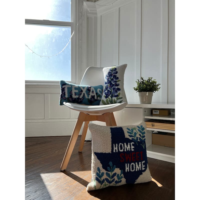 Home Sweet Home Texas Hook Pillow, 16x16"