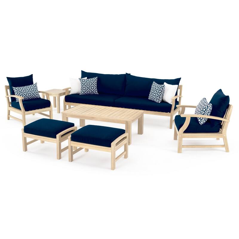 Kooper 8 Piece Sunbrella Outdoor Patio Sofa & Club Chair Set