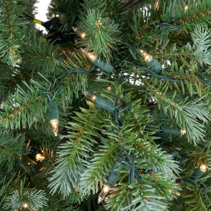 Medium Blue Spruce Artificial Christmas Tree 7' Clear Lights - 7 Foot