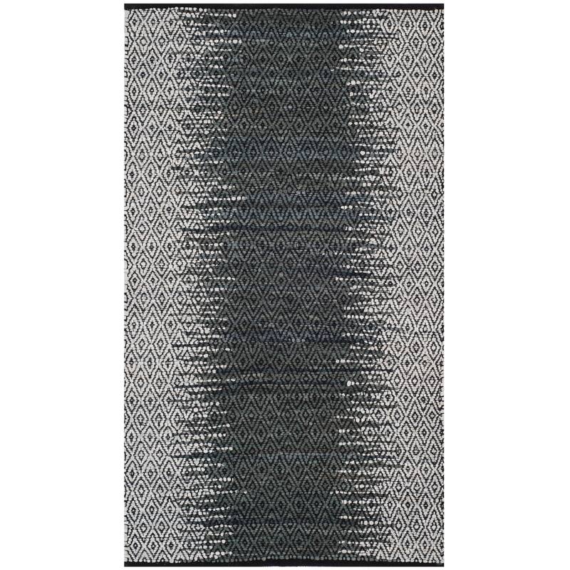 SAFAVIEH Handmade Vintage Boho Leather Caprice Modern Stripe Leather