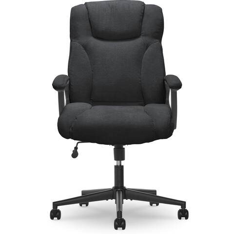Serta Connor Executive Office Chair, Ergonomic Computer Chair with Layered Body Pillows, Contoured Lumbar, Adjustable Seat