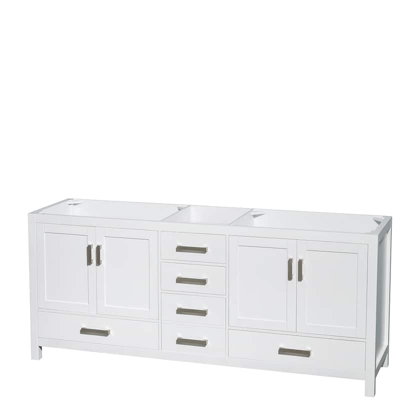 Wyndham Collection Sheffield Double Vanity Set, Medicine Cabinets