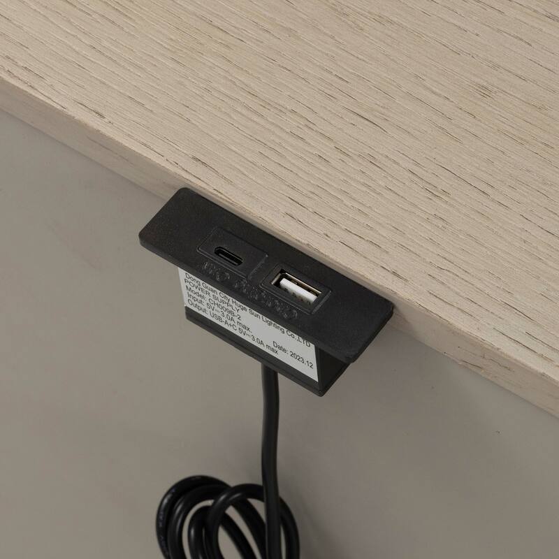 Furniture of America Fable Modern 3-Piece Solid Wood Panel Bedroom Set