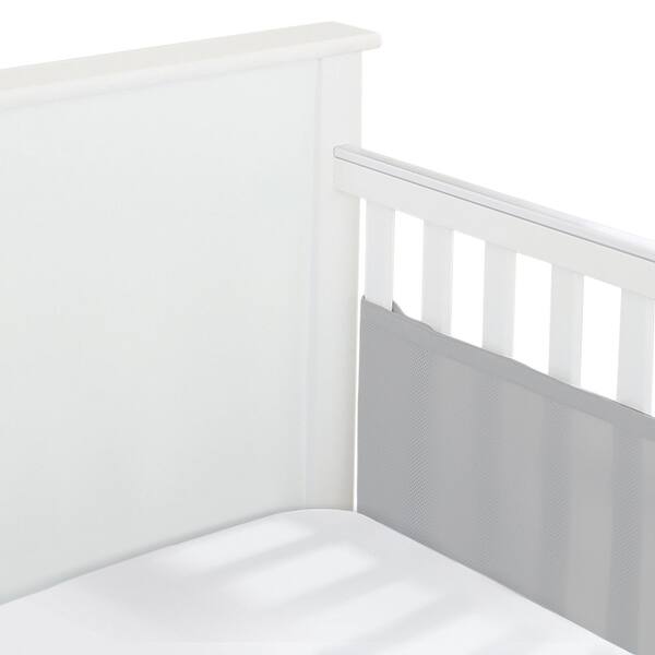 slide 2 of 5, BreathableBaby Breathable Mesh Liner For Cribs, 2-Sides, Classic 3 mm