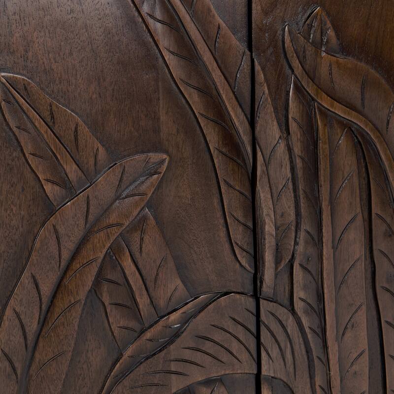 Classic Home Ledro 2-Door Mango Wood Cabinet