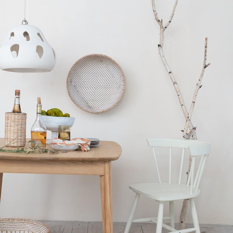 Pendant Lamp with Cut-Outs, White - 16.0"L x 16.0"W x 12.0"H