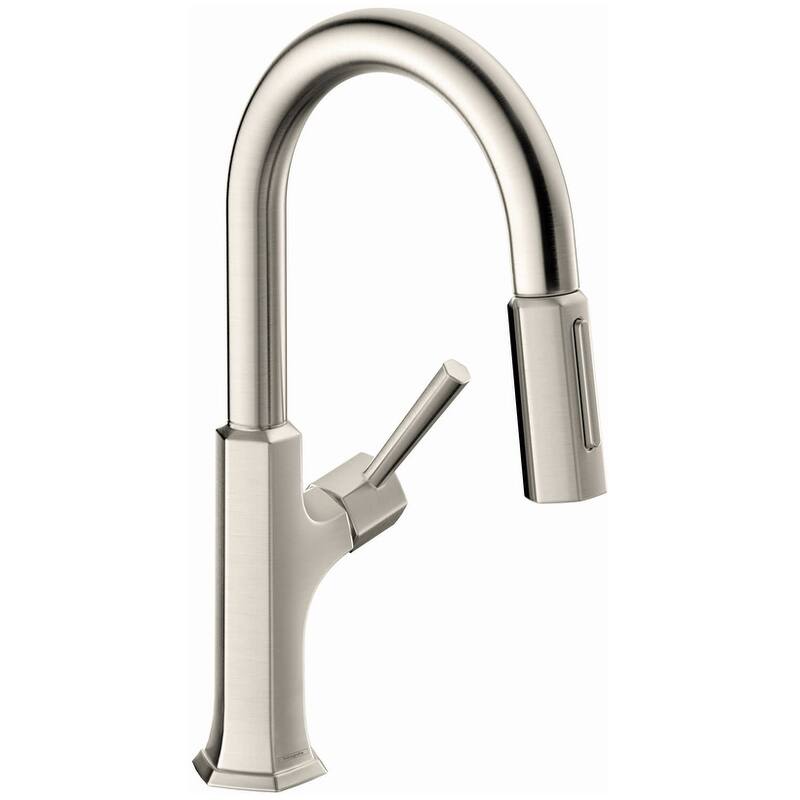 Hansgrohe Locarno 1.75 GPM Pull Down Prep Kitchen Faucet with Magnetic