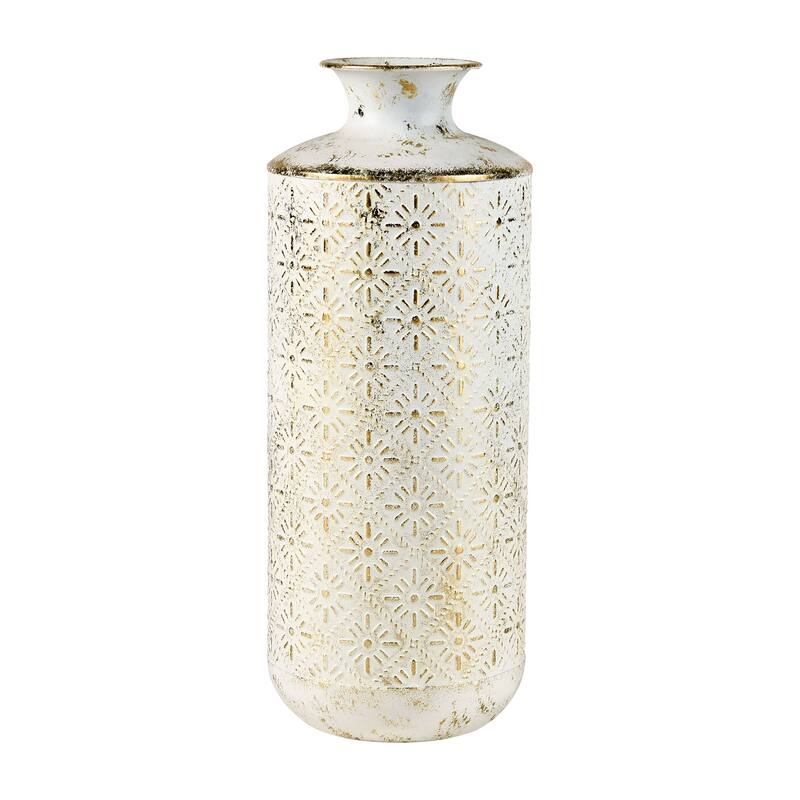 Elk Home Ardoz Antique White Metal 6.25 Inch Wide Vase