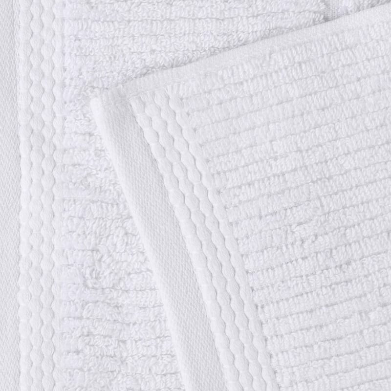 Superior Milo Smart Twist Viscose Cotton Blend Face Towels Washcloths, Set of 12