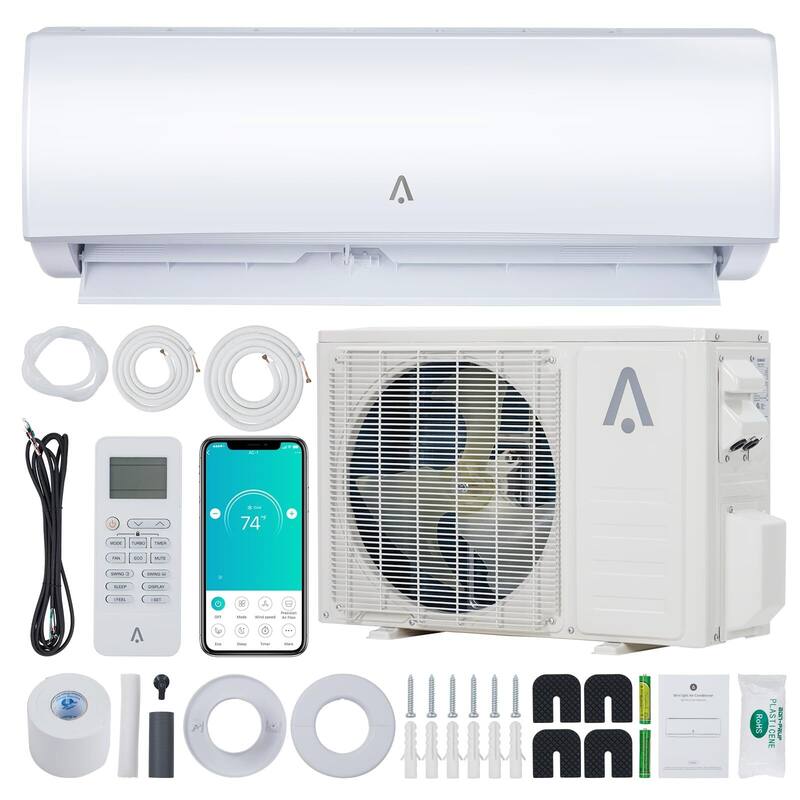 12000 BTU Smart Mini Split AC/Heating System 19 SEER Split Inverter Air