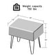 preview thumbnail 3 of 5, Textured Velvet Ottoman
