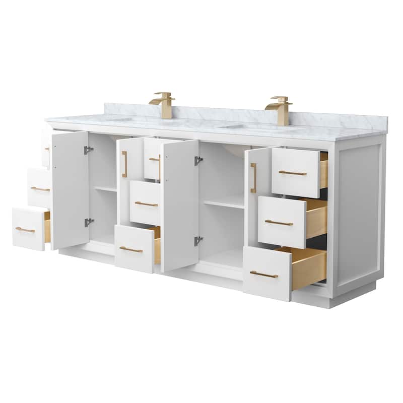 Wyndham Collection WCF414184D-NAT-UNSMXX Strada 84" Free Standing