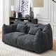 preview thumbnail 21 of 98, Modern Cute Chenille Upholstered Loveseat with High Resilience Foam Black