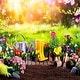 preview thumbnail 5 of 3, Garden Trowel Gardening Hand Shovel Flower Bed Transplant Garden Hand Tools - Silver Tone, Yellow, Black - 11.8 inch, 1Pcs