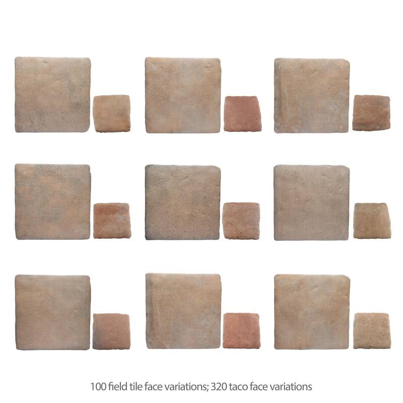 Merola Tile Benisa Marelle Teja with Cotto Taco 11-7/8" x 17-3/4" Porcelain Floor and Wall Tile - Case (22 Tiles)