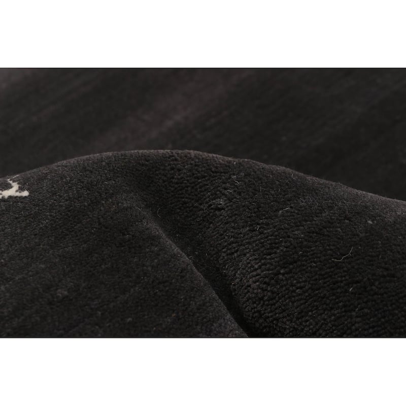 Kashkuli Gabbeh Grey Rug 2'7" x 11'5" - 2'7 x 11'5