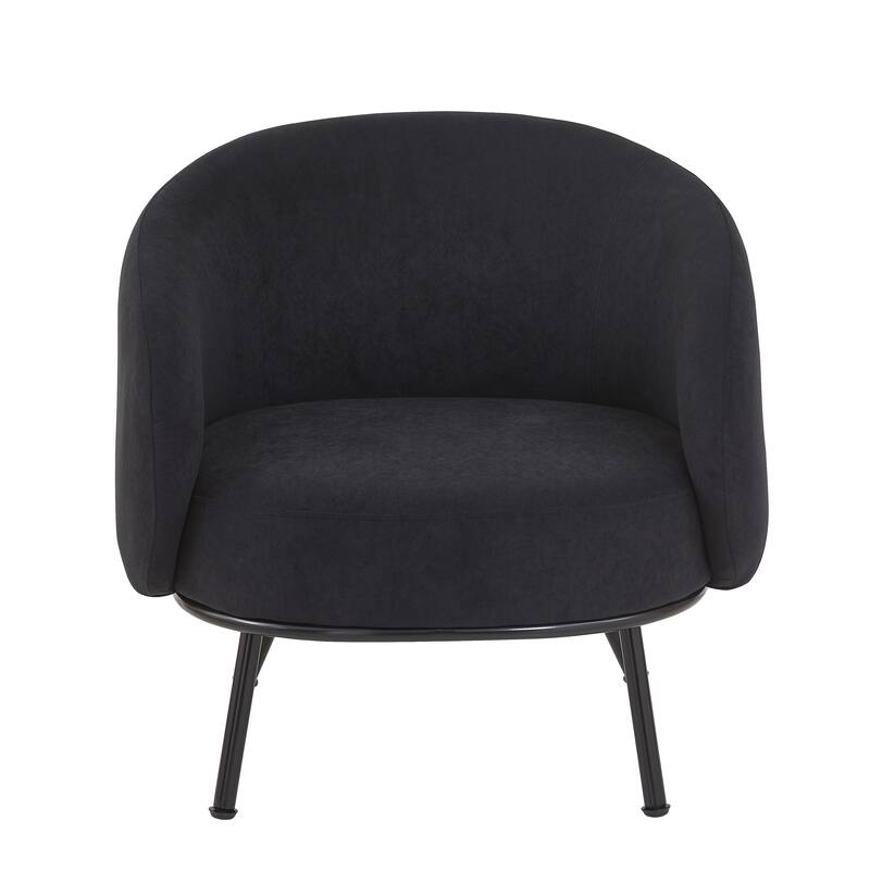 Mid Century Barrel Back Indoor Accent Chair