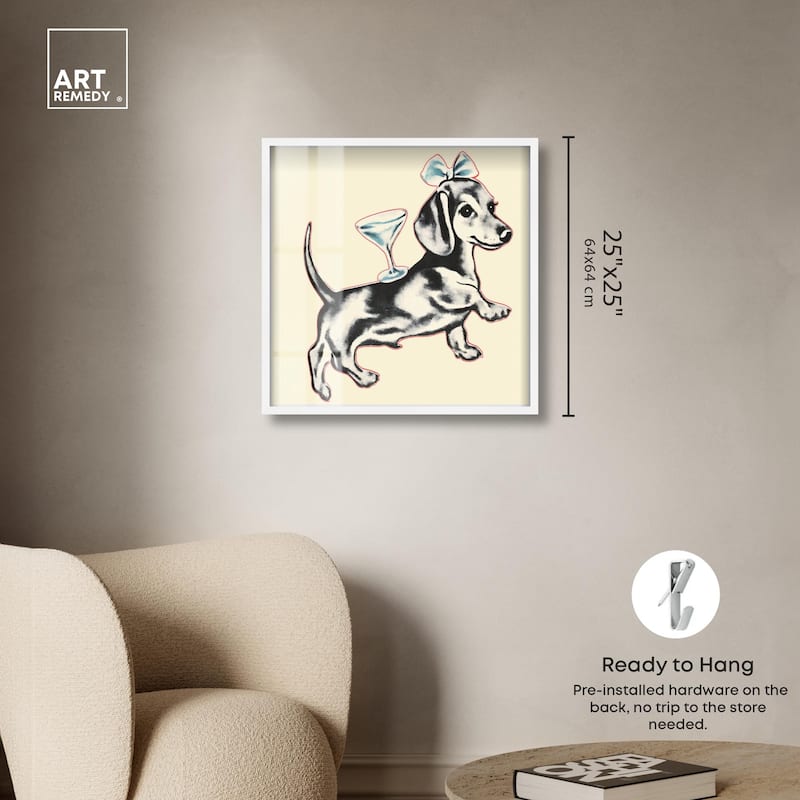 Martini Pup II Shadowbox by Art Remedy