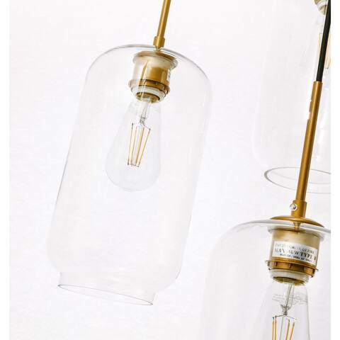 Collins 3-Light Elongated Glass Pendant