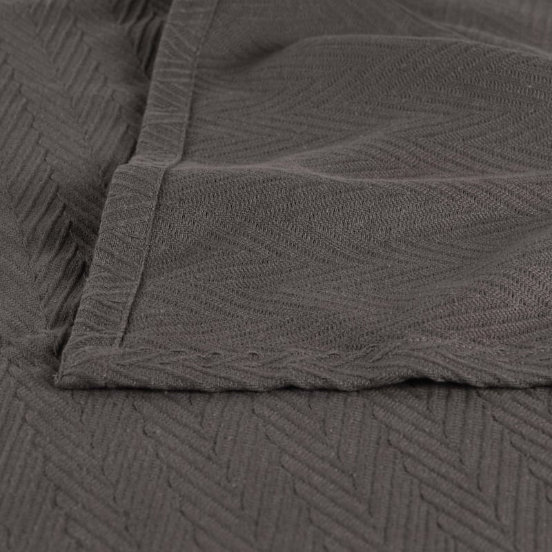 Superior Metro Zig-Zag Chevron All-Season Bedding Cotton Blanket