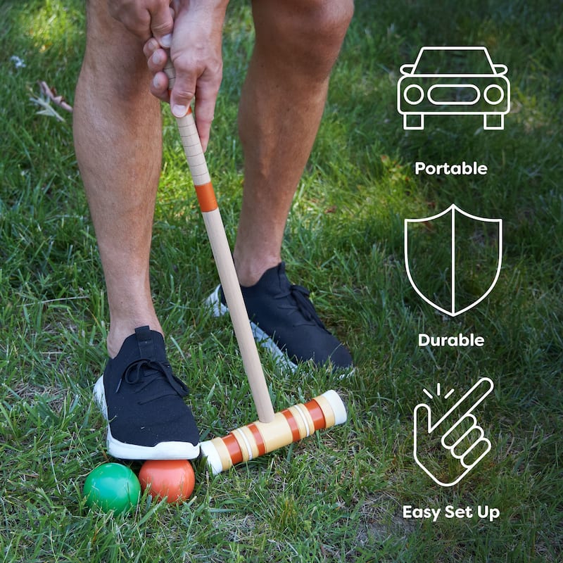 Trademark Games Complete Croquet Set with Carrying Case