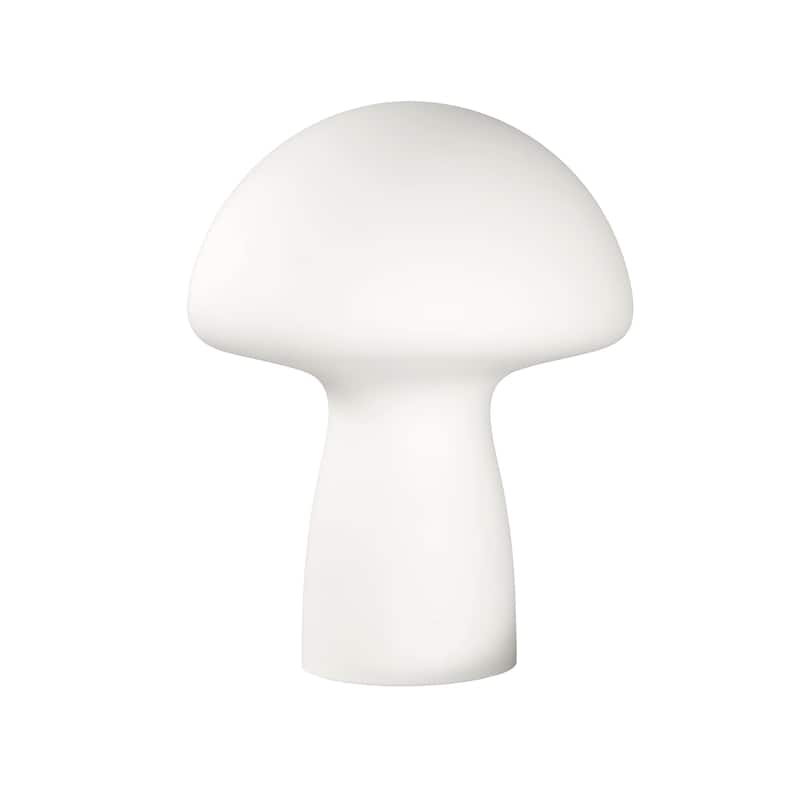 Modern Glass Mushroom Novelty Table Lamp with Stripes