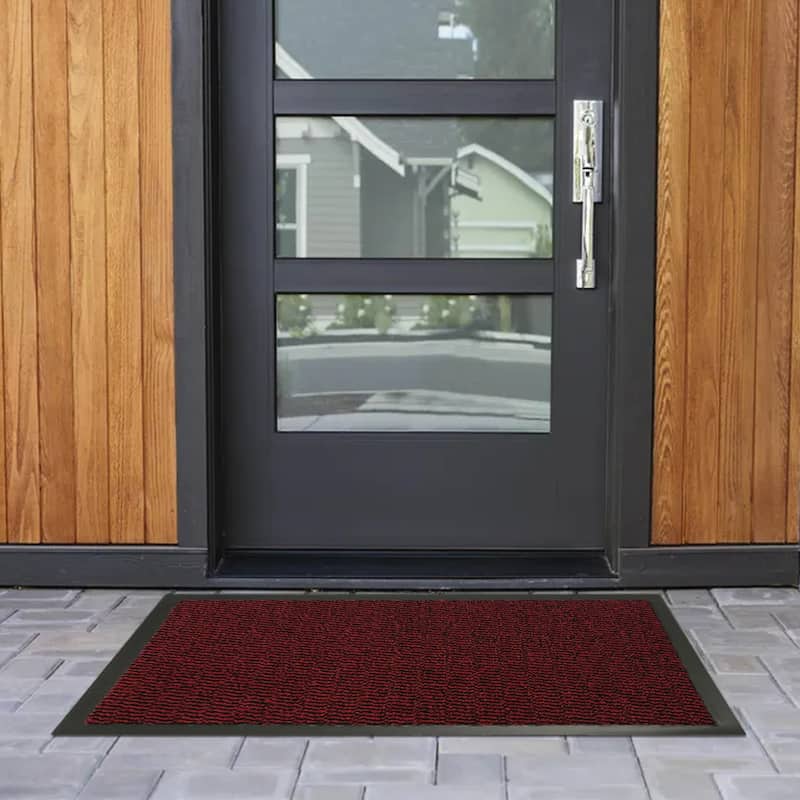Lisa Heavy-Duty Non-Slip Rubber Door Mat for High Traffic Areas
