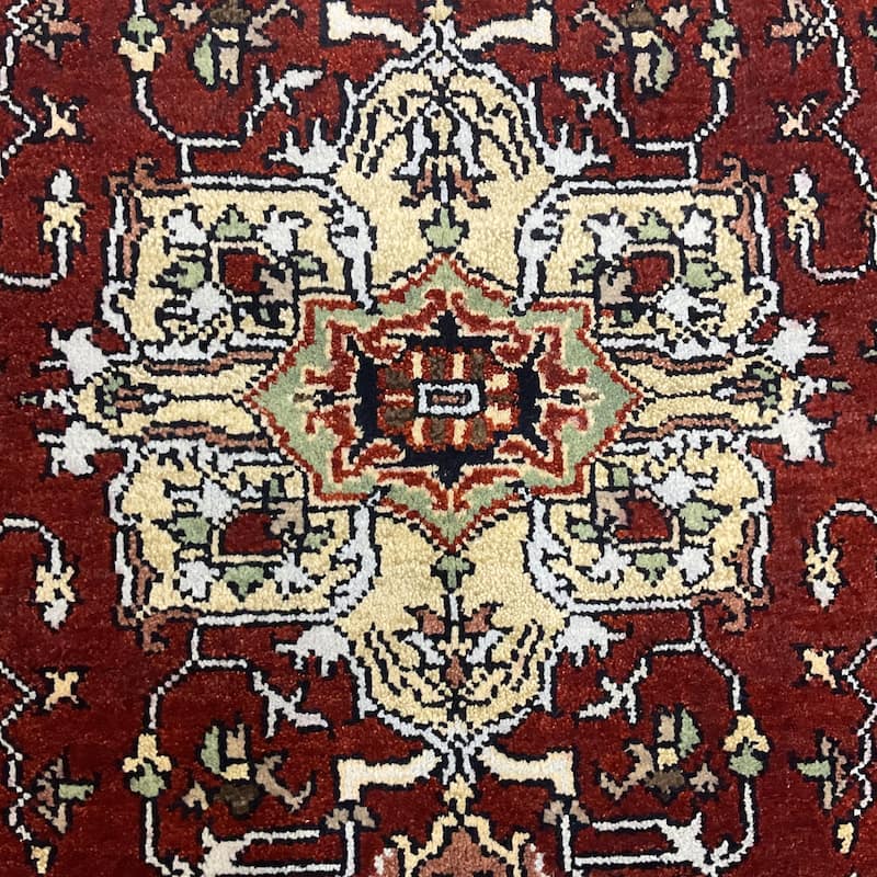 HERAT ORIENTAL Handmade Heriz Wool Rug - 4' x 6'
