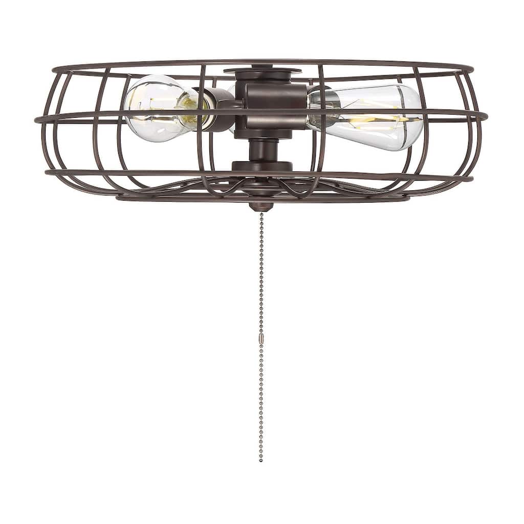 Trade Winds 3-Light Fan Light Kit in Oil Rubbed Bronze