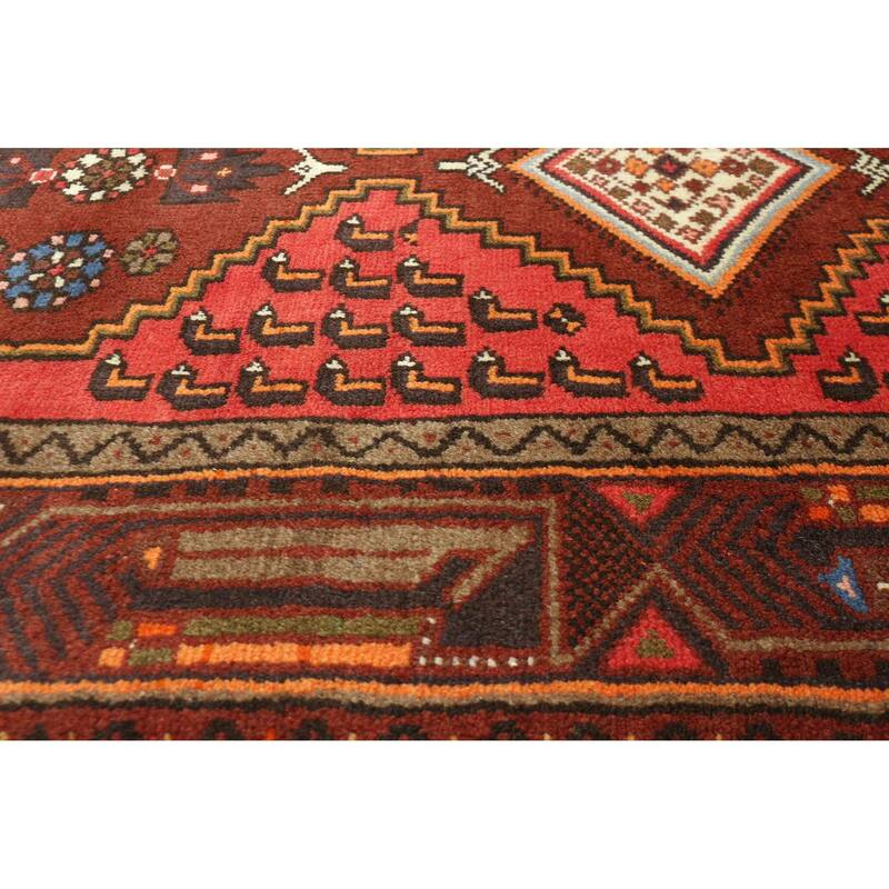 ECARPETGALLERY Hand-knotted Andelz Red Wool Rug - 3'3 x 5'2