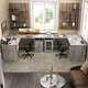 preview thumbnail 56 of 70, Modern Farmhouse L-Shape Desk with File Cabinet and Drawers, Homer Office Executive Desk with Charge Station