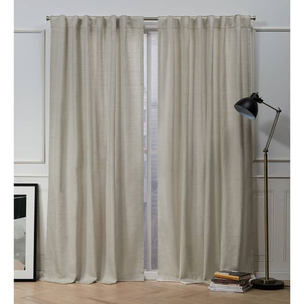 slide 2 of 39, Nicole Miller Mellow Slub Textured Hidden Tab Top Panel Pair