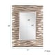 preview thumbnail 6 of 5, Allan Andrews Warm Silver Deep Textured Wave Rectangular Framed Wall Mirror
