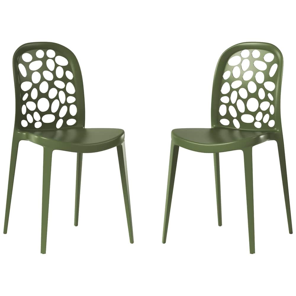 Frond and Form Outdoor Stacking Dining Side Chair (Set of 2)