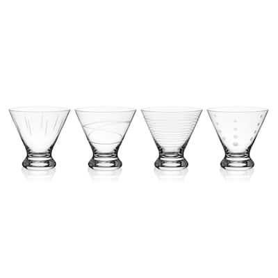 Mikasa Cheers 8OZ Stemelss Martini Glass (Set of 4)