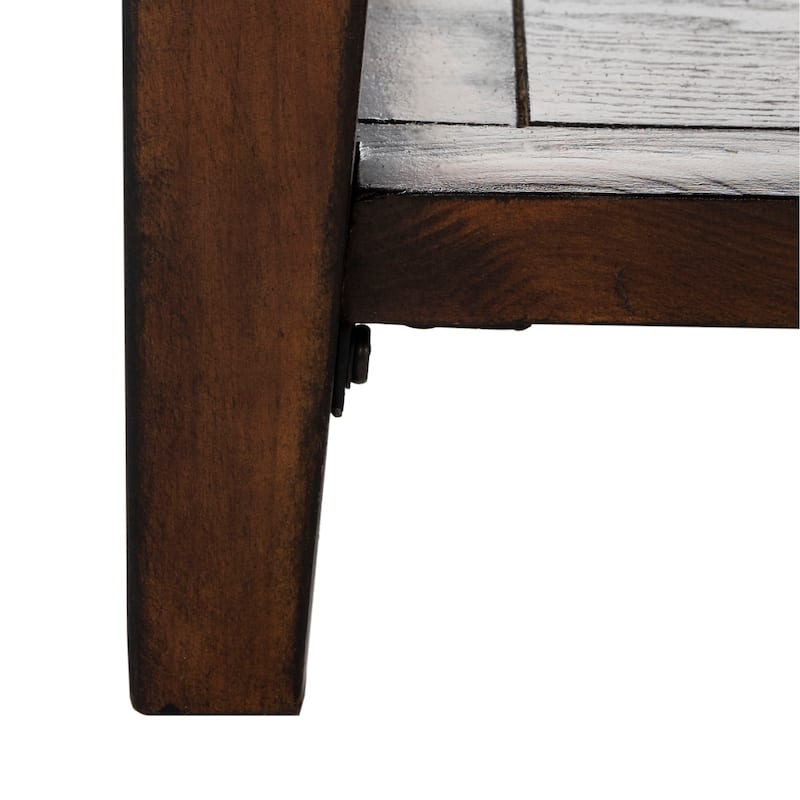 SAFAVIEH Manelin Sepia Traditional Rectangle Coffee Table - 54" x 23.6" x 19.3"