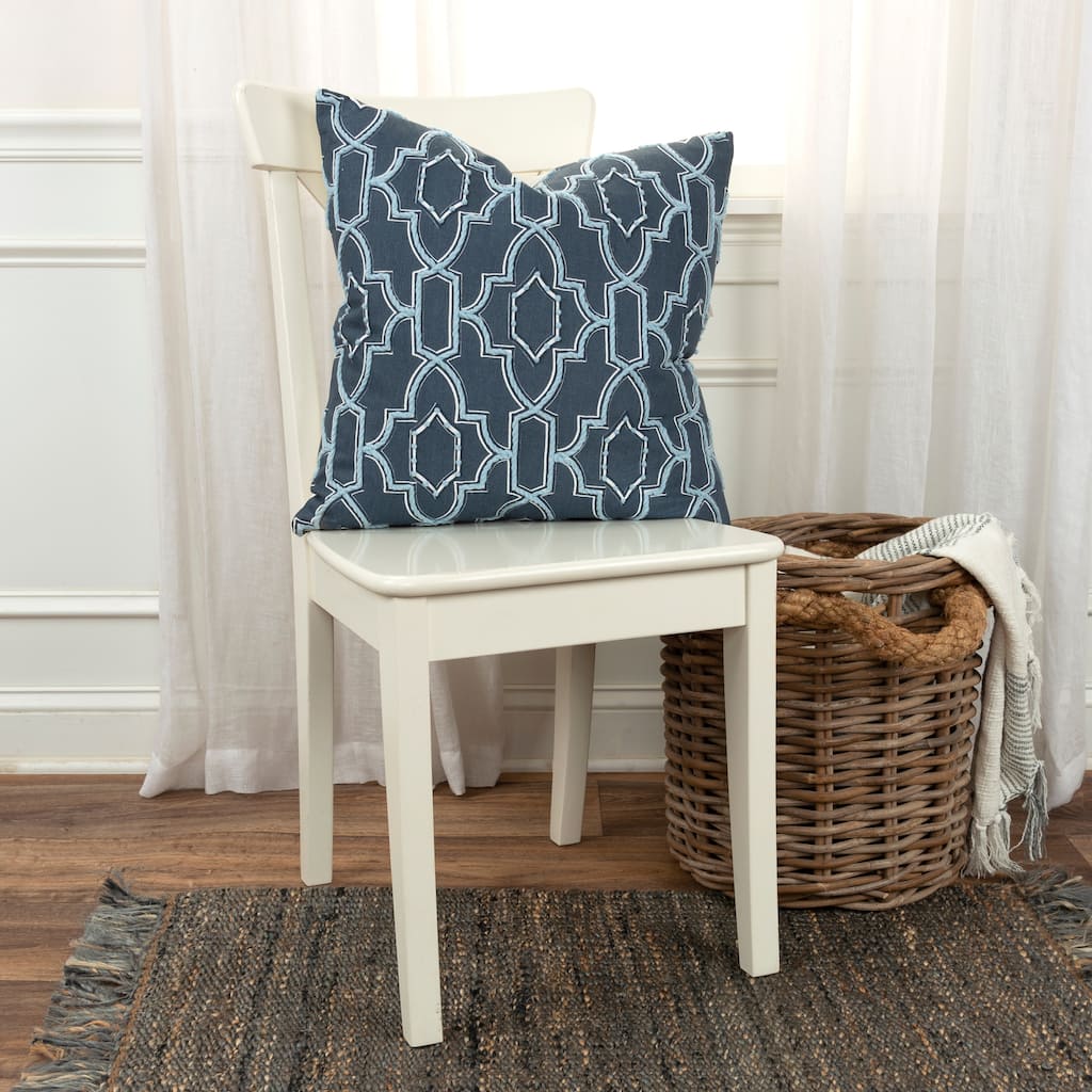 Rizzy Home Geometric Boho Throw Pillow Cover