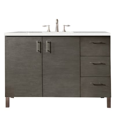 James Martin Vanities Metropolitan 48" Single Vanity, Silver Oak