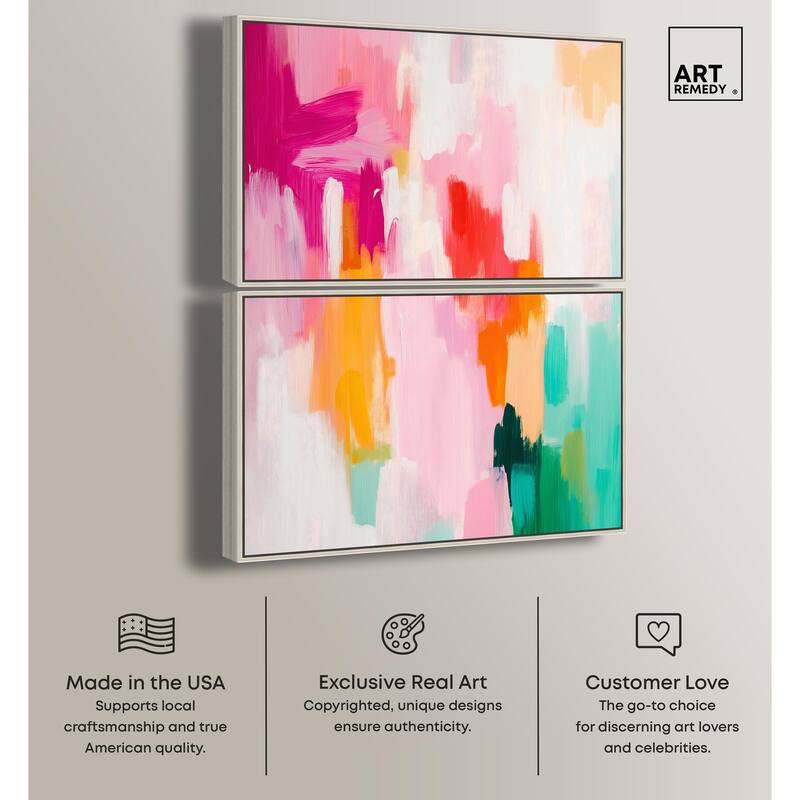 Playful Palette I Canvas Set of 2 by Art Remedy