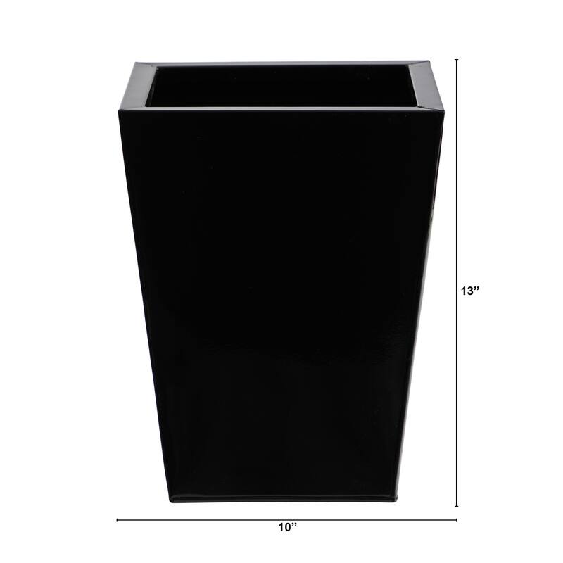 13" Classic Square Metal Planter