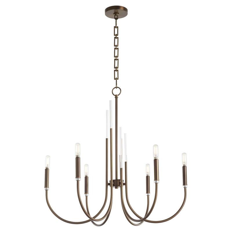 Quorum International 6223-6 Summit 6 Light 28" Wide Empire Chandelier
